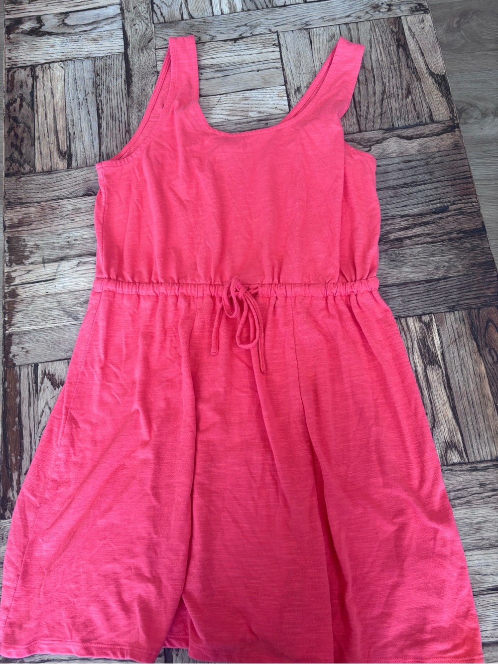 Women’s A New Day Pink Sleeveless Drawstring Waist Dress